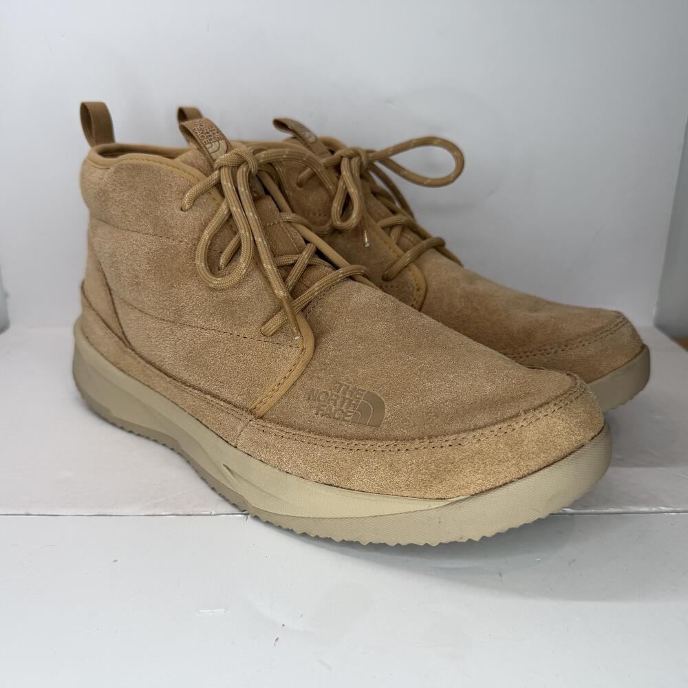 The North Face Chukka Boots Mens Size 12 Beige Suede Lined Ankle NF0A817X